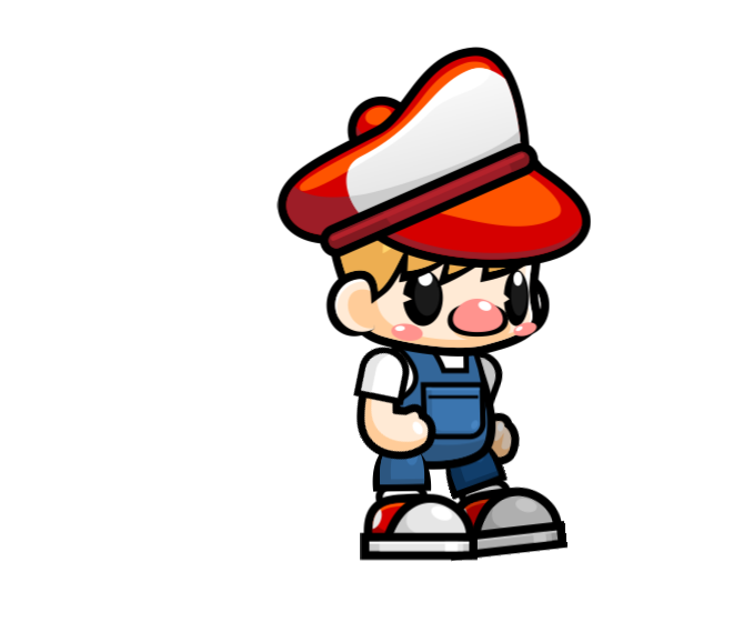 Player character in a walking pose