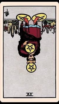 Devil tarot artwork used in a game ending